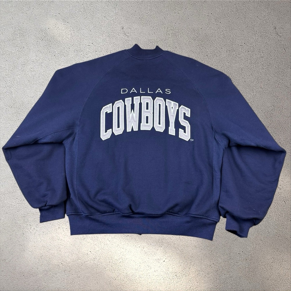 Vintage Dallas Cowboys Russell Athletic Bomber Jacket Men's Large USA NFL